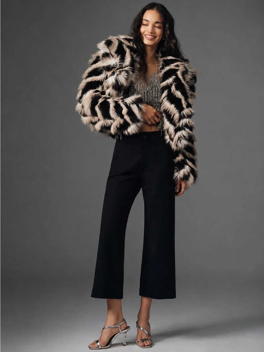 Anthropologie Maeve | Black High-Rise Ponte The Colette Cropped Pants ~ US 27P